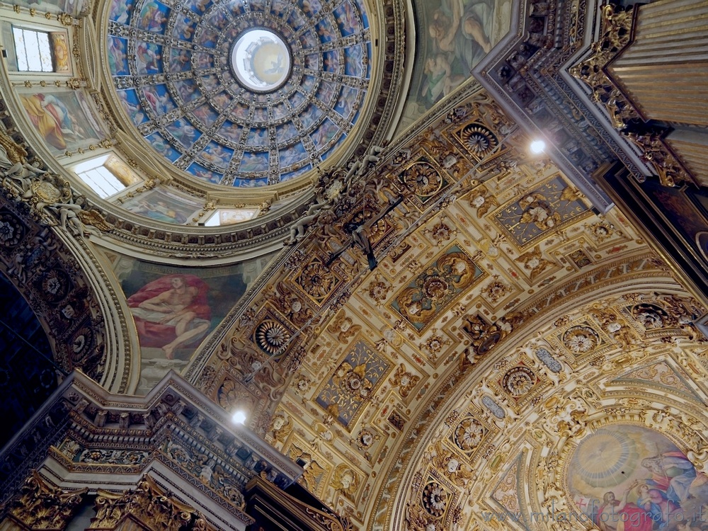 Milan (Italy) - Detail of the interior of the dome of the Basilica of San Vittore al Corpo